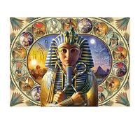 5D DIY Peinture en Diamant Complet Kits Pharaon de l'Égypte ancienne Full Cristal Strass Point de Croix Broderie Diamant Art Adulte Enfant la Maison Wall Decor Diamond Painting Round Drill 40x50cm