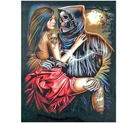 5D DIY Squre Diamond Painting Tete de Mort 40x50 cm Square Diamond Painting Crâne Peinture Diamant Adulte Strass Carré Crane Broderie Diamant Grand Format Skull Love Aimer Tableau en Perles à Coller