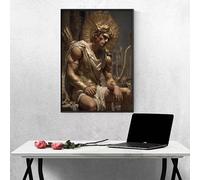 5D Homme Diamond Painting Kit pour Adulte, Jaune Peinture Diamant Adulte, Bricolage Diamant Cristal Point de Croix Broderie Diamante Painting, Diamond-Painting pour Cadeau 70x95 cm PjY12147 N-U