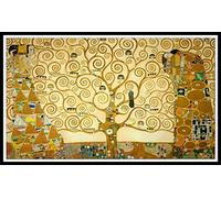 5D Kit Broderie Diamant Complet,5D DIY Diamond Painting,Point de Croix Diamant Complet,L'arbre de vie de Gustav Klimt Paintings