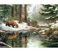 5D Le Castor Peinture Diamant Painting Kit, DIY Envoyer Cinq Artistiques Art du Diamant Complet Kits, Diamond Art Kits Strass Point de Croix Painting pour Adultes Débutants Halloween 60x80cm y0l-792