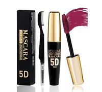 5D Mascara Volume et Longueur Bourgogne, Mascara Extension de Cils Effet Volume,Waterproof et Longue Tenue avec une Définition Précise, Not Blooming Lashes Thick Curling Maquillage pour Femmes-08