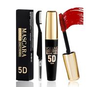 5D Mascara Volume et Longueur Rouge, Mascara Extension de Cils Effet Volume,Waterproof et Longue Tenue avec une Définition Précise,Not Blooming Eye Lashes Thick Curling Maquillage pour Femmes-07