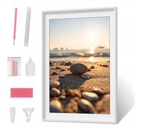 5D OcéAn Diamond Painting Adulte, Plage Peinture Diamant Painting Kit Strass Point de Croix Peinture pour Adulte, Perle Diamant Broderie, DIY Pittura Diamante pour Murale Décor 70x95 cm PJY2148 S-S