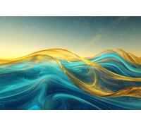 5D Océan Peinture Diamant Painting Kit, DIY Ciel Étoilé Diamant Complet Kits, Diamond Art Kits pour Adultes Débutants, Square Diamond Strass Point de Croix Painting, Maison Décor 40x50cm -37303