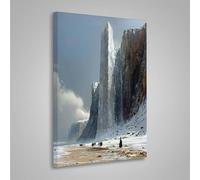 5D Paysage Diamond Painting Kits, DIY Montagne Peinture Diamant Adulte, Broderie Diamant Strass Cristal Point de Croix Painting pour Adultes, Enfants, Murale Cadeau Décoration 60x80 cm PjY4390 8-Z