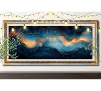 5D Paysages Diamond Painting,DIY Peinture Diamant Adulte 50x150cm,Lignes abstraites Broderie Strass Point de Croix,Art Mosaïque Cristal pour Décoration Murale Maison, Puzzle Diamant Enfant 61F-8932