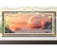 5D Paysages Diamond Painting,DIY Peinture Diamant Adulte 80x160cm,Cristal Bal Broderie Strass Point de Croix,Art Mosaïque Cristal pour Décoration Murale Maison, Puzzle Diamant Cadeau Enfant 61F-9432