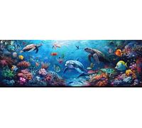 5D Peinture Diamant Adulte,Fond marin Diamond Painting Kit Complet Animal Diamond Painting Grand Format 40x80cm, Diamand Art Painting Kit Enfants Strass Point de Croix Murale Décoration Gifts