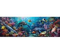 5D Peinture Diamant Adulte,Fond marin Diamond Painting Kit Complet Animal Diamond Painting Grand Format 40x80cm, Diamand Art Painting Kit Enfants Strass Point de Croix Murale Décoration Gifts