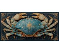 5D Peinture Diamant Adulte, Signe astrologique du cancer Diamond Painting Complet Cristal Diamant Kit Enfants, DIY Point de Croix Painting Murale Décoration Artisanat Décor À La Maison 30x40cm F382