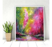 5D Peinture Diamant Painting Kit, Diamond Painting Complet pour Adulte, DIY ForêT Plume Art du Diamant Kits, Diamond Strass Point de Croix Peinture Débutants Intérieure Décor 60x80 cm PjY6307 7-9