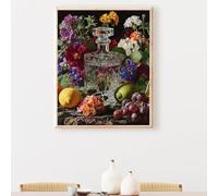 5D Peinture Diamant Painting Kit, Diamond Painting Complet pour Adulte, DIY Fruit Fleur Art du Diamant Kits, Diamond Strass Point de Croix Peinture Intérieure Maison Décor 100 x 135 cm PjY2270 2-T