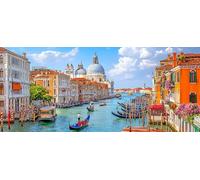 5D Peinture Diamant Painting Kit, Diamond Painting Complet pour Adulte, DIY Ville d'eau de Venise Art du Diamant Kits, Diamond Strass Point de Croix Peinture Intérieure Maison Décor 70x160cm b-755