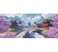 5D Peinture Diamant Painting Kit, Diamond Painting Complet pour Adulte, DIY Vue de la ville Art du Diamant Kits, Diamond Strass Point de Croix Peinture Débutants Intérieure Maison Décor 30x70cm b-798