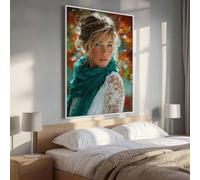 5D Peinture Diamant Painting Kits Adulte, Feuilles Femme Diamond Painting Broderie Kit Complet, DIY Crystal Point de Croix Artisanat Noël Maison Murale Decor, Cadeaux pour Femmes (90x120cm) PjY634 Z-V