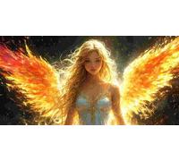 5D Peinture Diamant Painting Kits Adulte, Les anges Grande Taille Diamond Painting Broderie Kit Complet, DIY Crystal Point de Croix Artisanat Maison Murale Décor, Cadeaux pour Femmes 40x80 cm w-935