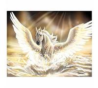5D Peinture Diamant pour Enfants et Adultes Kits Complets Pégase Diamond Painting Diamant Complet Point de Croix Kits Arts Craft pour la Décoration Murale à la Maison Round Drill 40x60cm