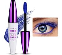 5d Silk Fiber Mascara Waterproof Long,Volume Mascara,Volume And Length Mascara,Suitable For Sensitive Eyes,Shade:#04 Blue-B,10 Ml