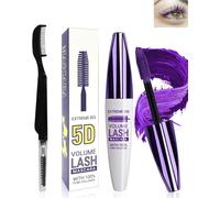 5d Silk Fiber Volume And Length Mascara With Brosse A Cils,Waterproof And Long-Lasting With Precise Definition,Fast Dry False Lash Effect,Create Charming Eye Makeup For Women-05violet