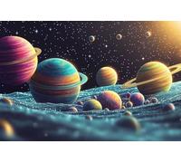 5D Univers Peinture Diamant Painting Kit, DIY Paysage Diamant Complet Kits, Diamond Art Kits pour Adultes Débutants, Square Diamond Strass Point de Croix Painting, Maison Décor 50x70cm -37053