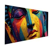 5D Zen Diamond Painting Kit pour Adulte Affronter Peinture Diamant Adulte, Cristal Point de Croix Broderie Diamant Painting 40 x 80CM Loisirs Créatifs Adultes Kits pour Decoration Murale JXL-8143