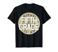 5e année garçon Camouflage Camouflage Premier Jour d'école cinquième T-Shirt