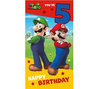 5e Anniversaire Card Super Mario Brothers 5 Ans Birthday Cards