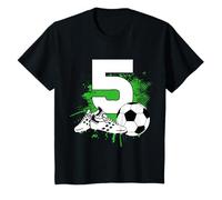 5e Anniversaire garçon 5 Ans Footballeur Anniversaire de T-Shirt