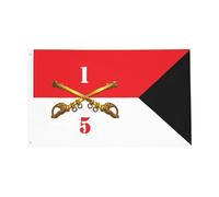 5E Escadron Du 1Er Régiment De Cavalerie Drapeau De Jardin Décoratif Drapeau Résistant Aux Intempéries Garden Flag Pour Bar Jardin Fête 90X150Cm