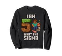 5ème Anniversaire What The Sigma Pixel 5 Bday Gamer Boys Kids Sweatshirt