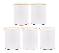 5er-Set 5-Gallonen-Maschensäcke, hydroponischer Filterbeutel, wiederverwendbare Nylon-Maschensäcke zum Filtern von Nussmilch, Saft oder Brauen, für Eimer und große Behälter