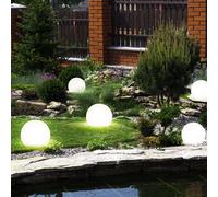 5er Set Solaire LED Fiche Lampes Terrasse Boule Lumières Pointe Extérieur Spot