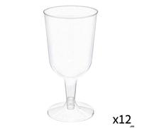 5five - 12 verres à vin réutilisables ""cocktail"" 15cl