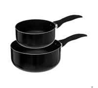 Casserole lot de 2 Induction 16et20cm noir en aluminium