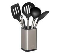 5five - 5 ustensiles de cuisine avec pot de rangement en inox