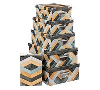 FIVE Simply Smart - Lot de 6 Boîtes Marqueterie 48cm Multicolore Multicolore