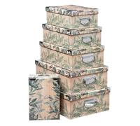 5five - 6 boîtes multicolore coins métal