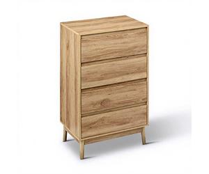 5five Abana Table de chevet à 4 tiroirs