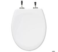 Five - Abattant WC Blanc en Thermodur et INOX