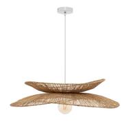 5five Alara miroir suspendu, diamètre 69,5 cm, beige, métal et jute