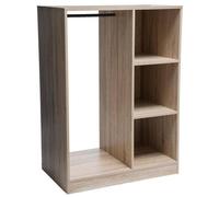 Armoire dressing penderie Mix N' Modul effet chêne naturel Marron