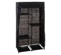 5five - Armoire penderie modulable Tissu Noir