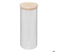 5five - bocal ""hermet"" 1,6l en verre et couvercle bois 1,6l