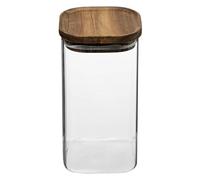 5five Bocal en verre "Hermet" 1,3 L Transparent & Marron transparent G