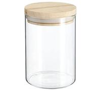 5five - bocal verre couvercle bois hermet 0.6 l