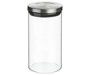 5five - bocal verre couvercle inox hermet 1l