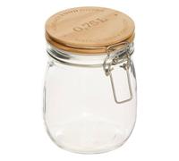 Bocal en verre "wording" 0,75l transparent