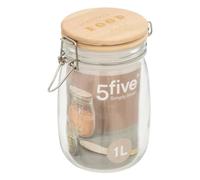 Bocal en verre "wording" 1l transparent