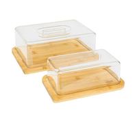 - Boîte à Fromage & Beurrier Bambou 24cm Naturel